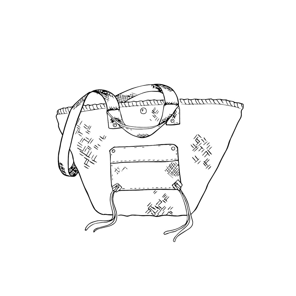 Sac panier osier Miami XL personnalisé